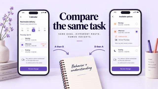 Comparative Prototype Testing: Compare Two Designs Fairly