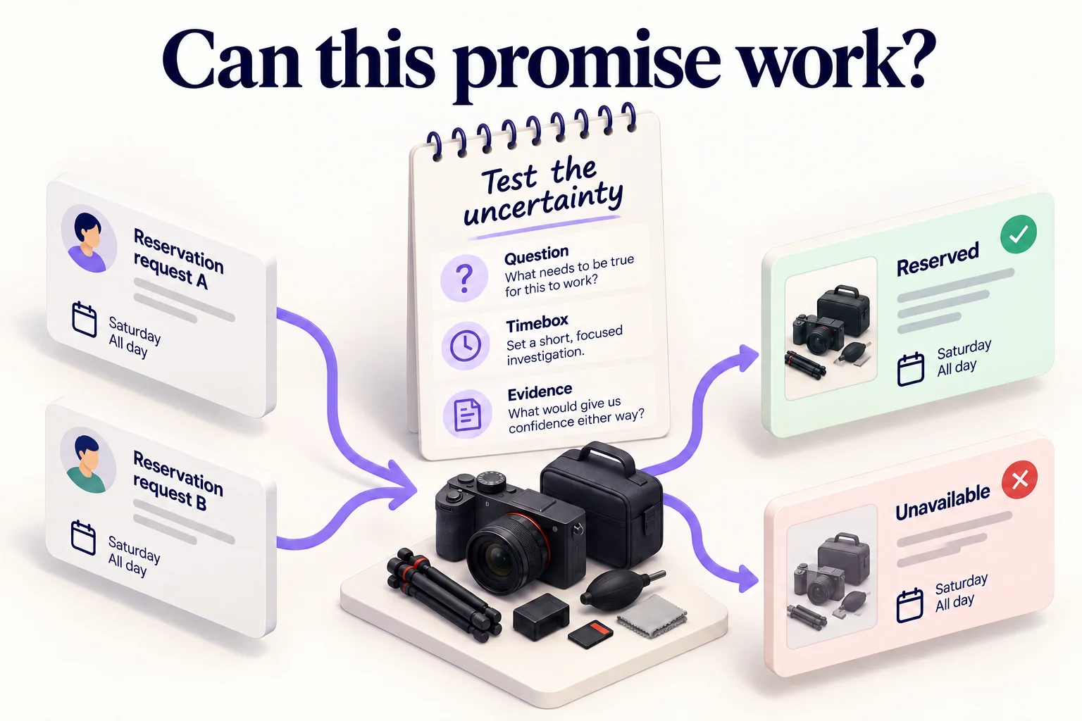 Two reservation requests for one remaining camera illustrate a technical question behind a prototype