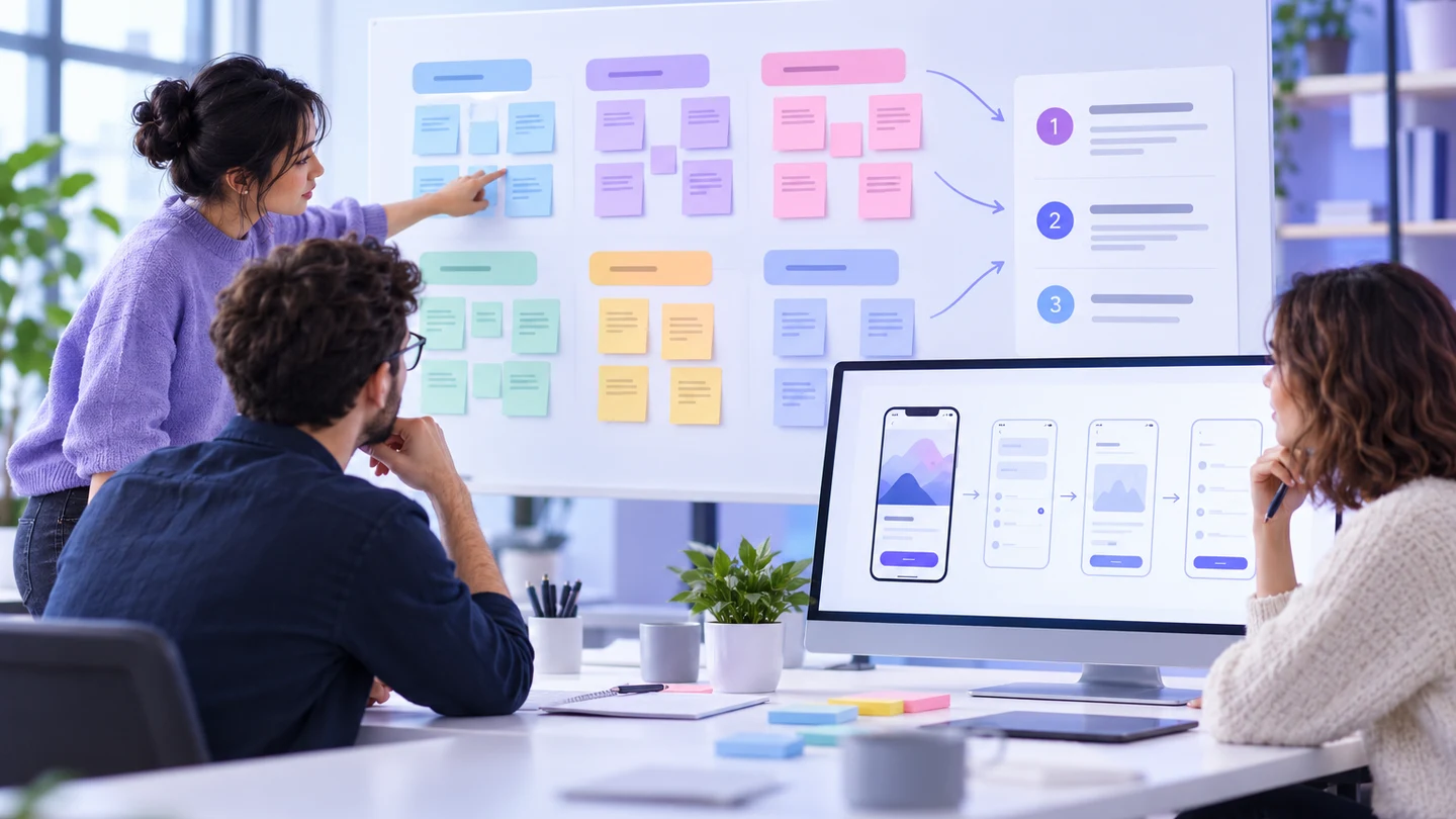 Editorial illustration showing the article task in a clean Mockitt-style workspace