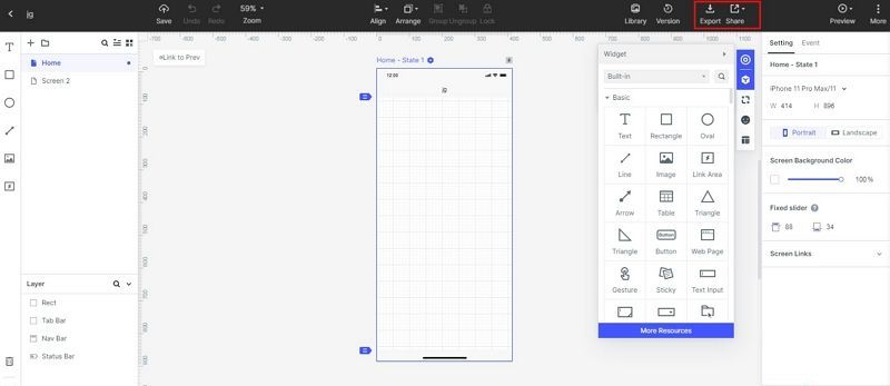 Archived Mockitt mobile screen editor