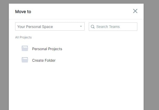 move personal project to enterprise space