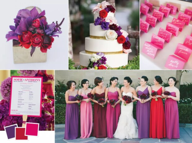 jewel tones for wedding color