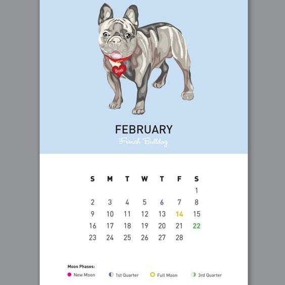 calendar graphic design
