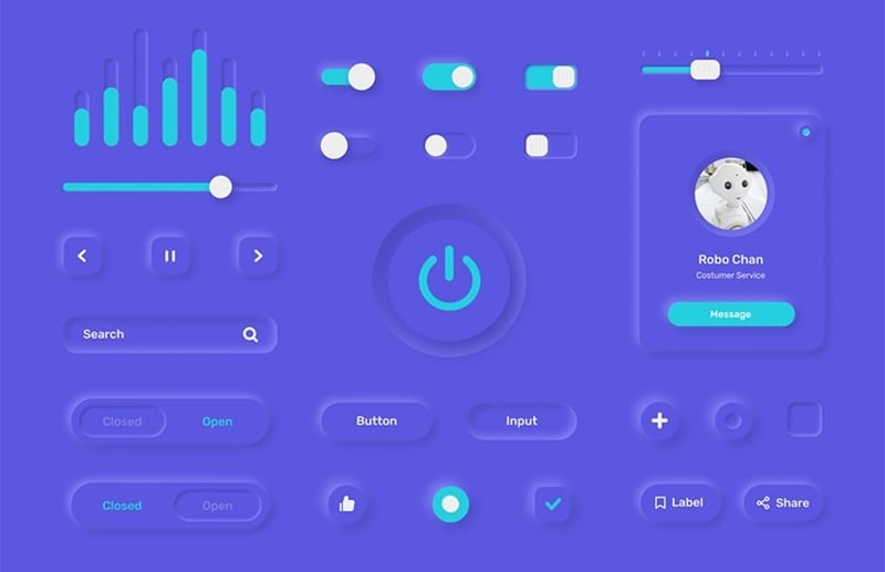neumorphism website