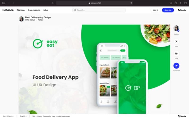  behance mobile app design