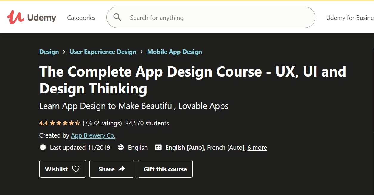 udemy ui ux