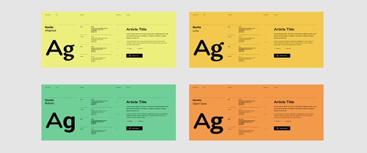 figma nunito font pairings