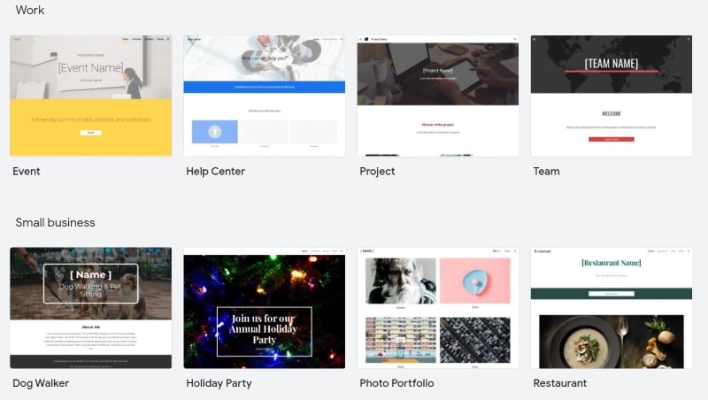 make a google site