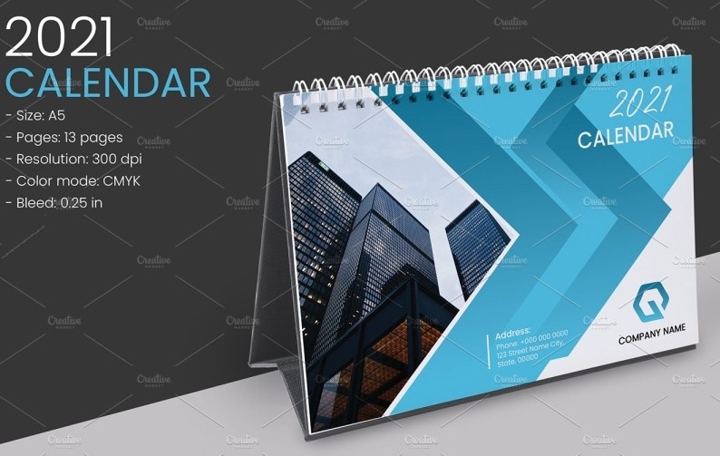 calendar front page design