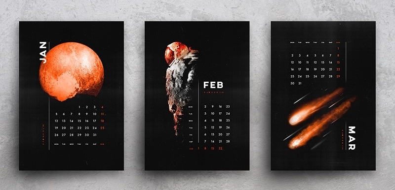  graphic calendar design