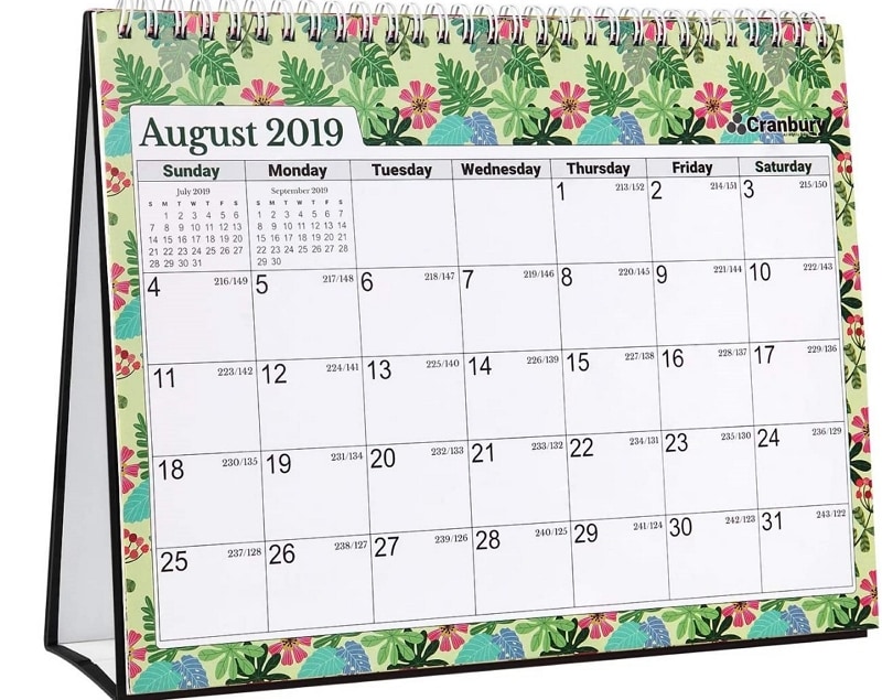table calendar design 2021