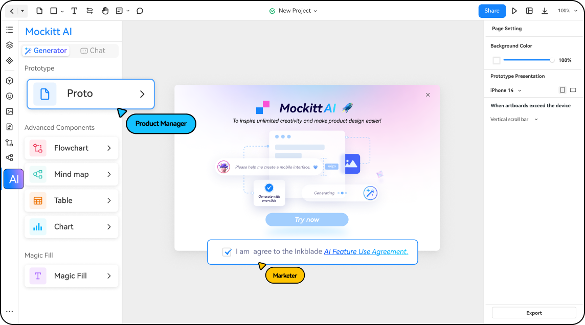 enter mockitt ai
