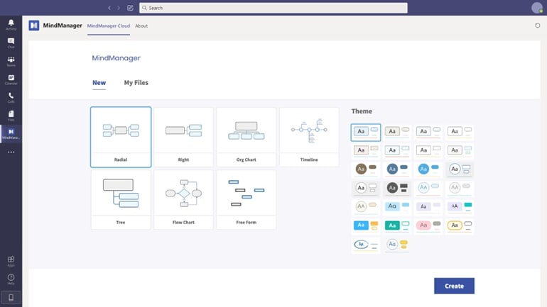 creating new mind map on mindmanager
