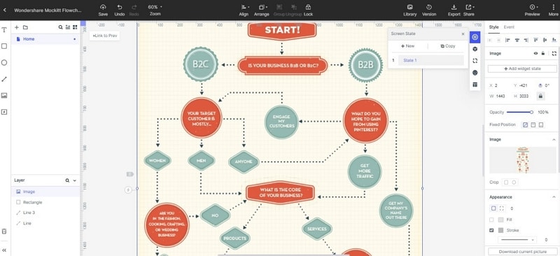 blank flow chart
