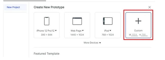 Archived Mockitt device and custom-size choices