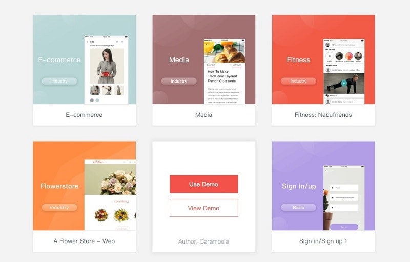 axure prototype examples