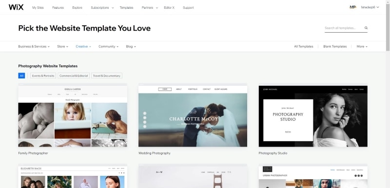 one page website