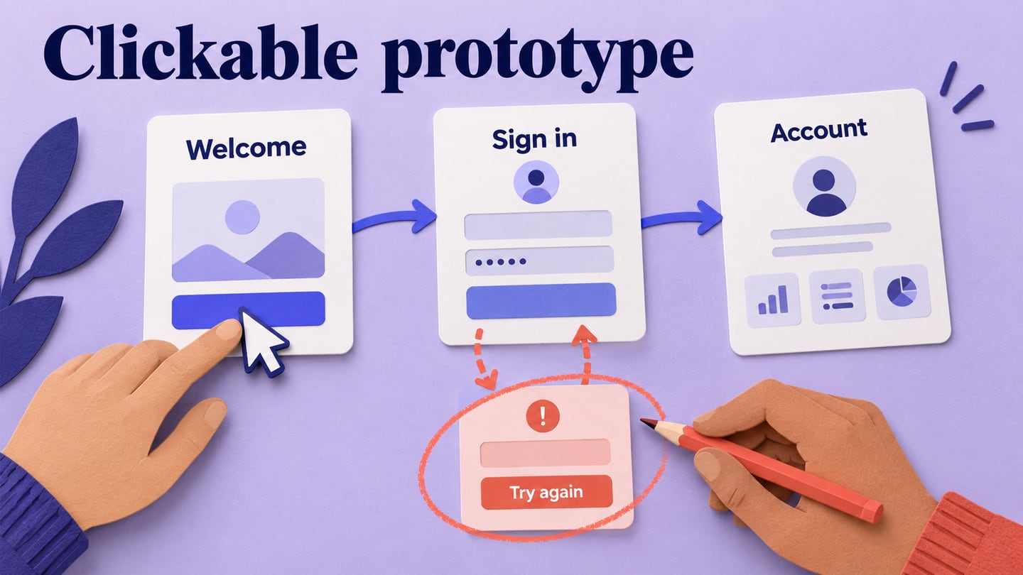 How to Create a Clickable Prototype and Test User Flows