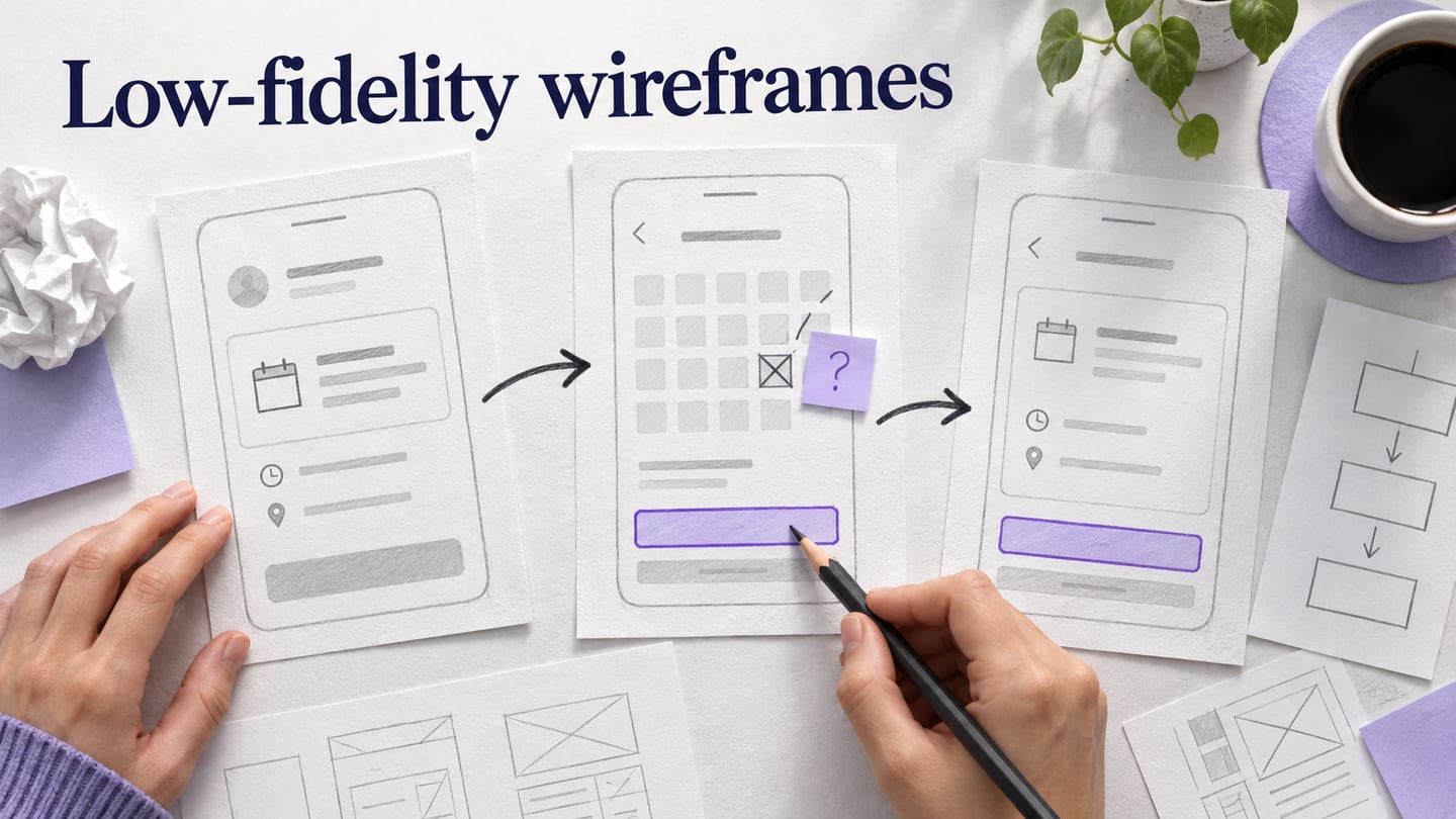 Low-Fidelity Wireframes: A Practical Step-by-Step Guide