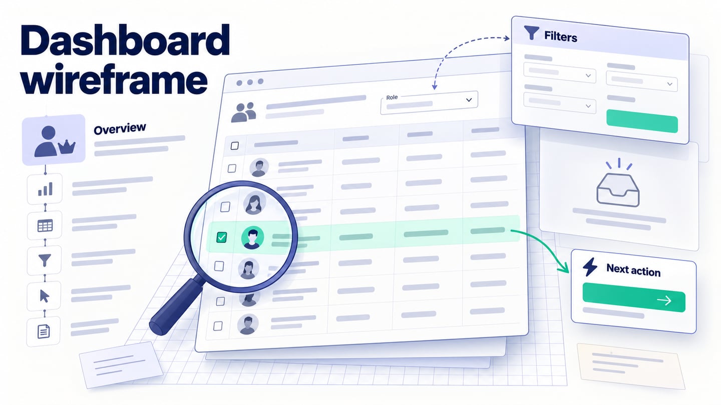 Dashboard Wireframe: Design an Admin Workflow Step by Step