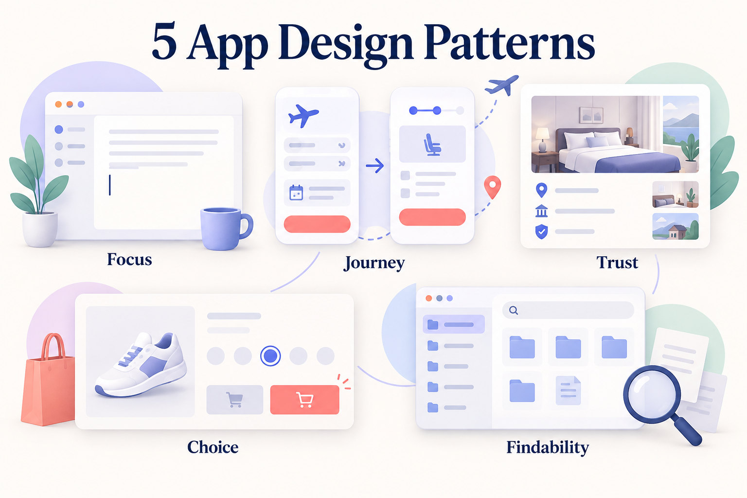 5 App Design Examples and the Patterns to Learn From