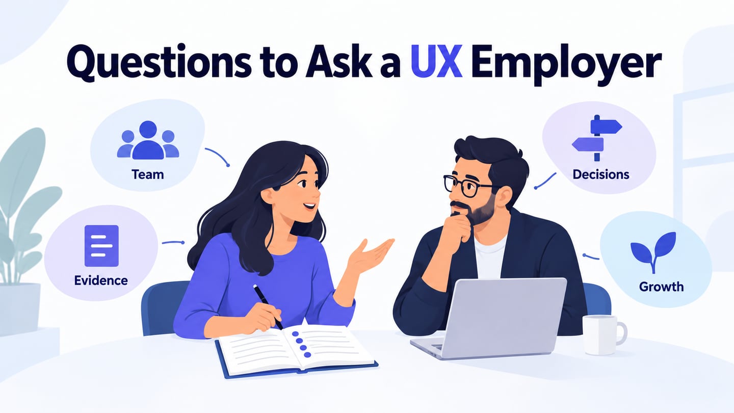 A candidate connects a design decision with questions about team decision-making and expectations