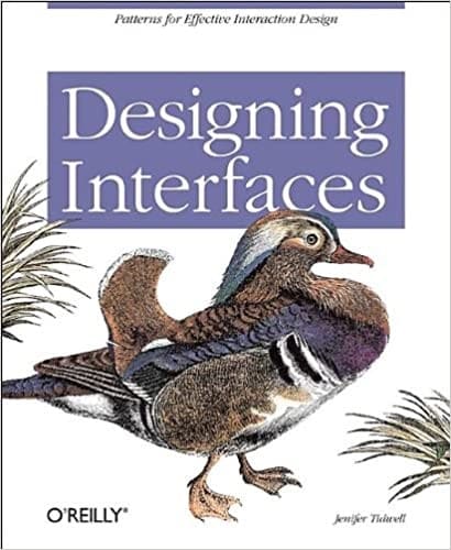 Earlier-edition cover of Designing Interfaces by Jenifer Tidwell