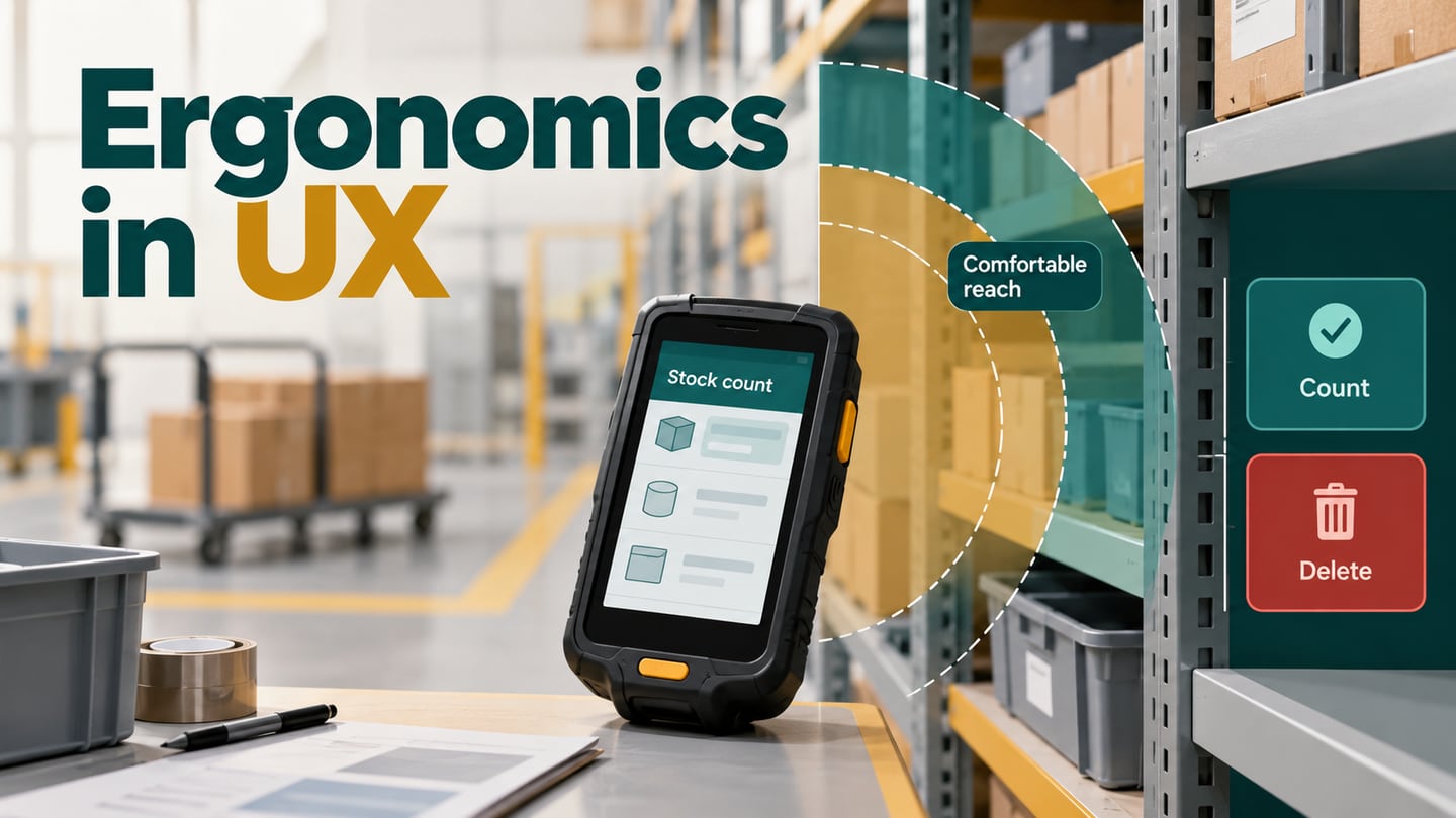 A reachable stock-count interface connects physical task conditions with digital controls
