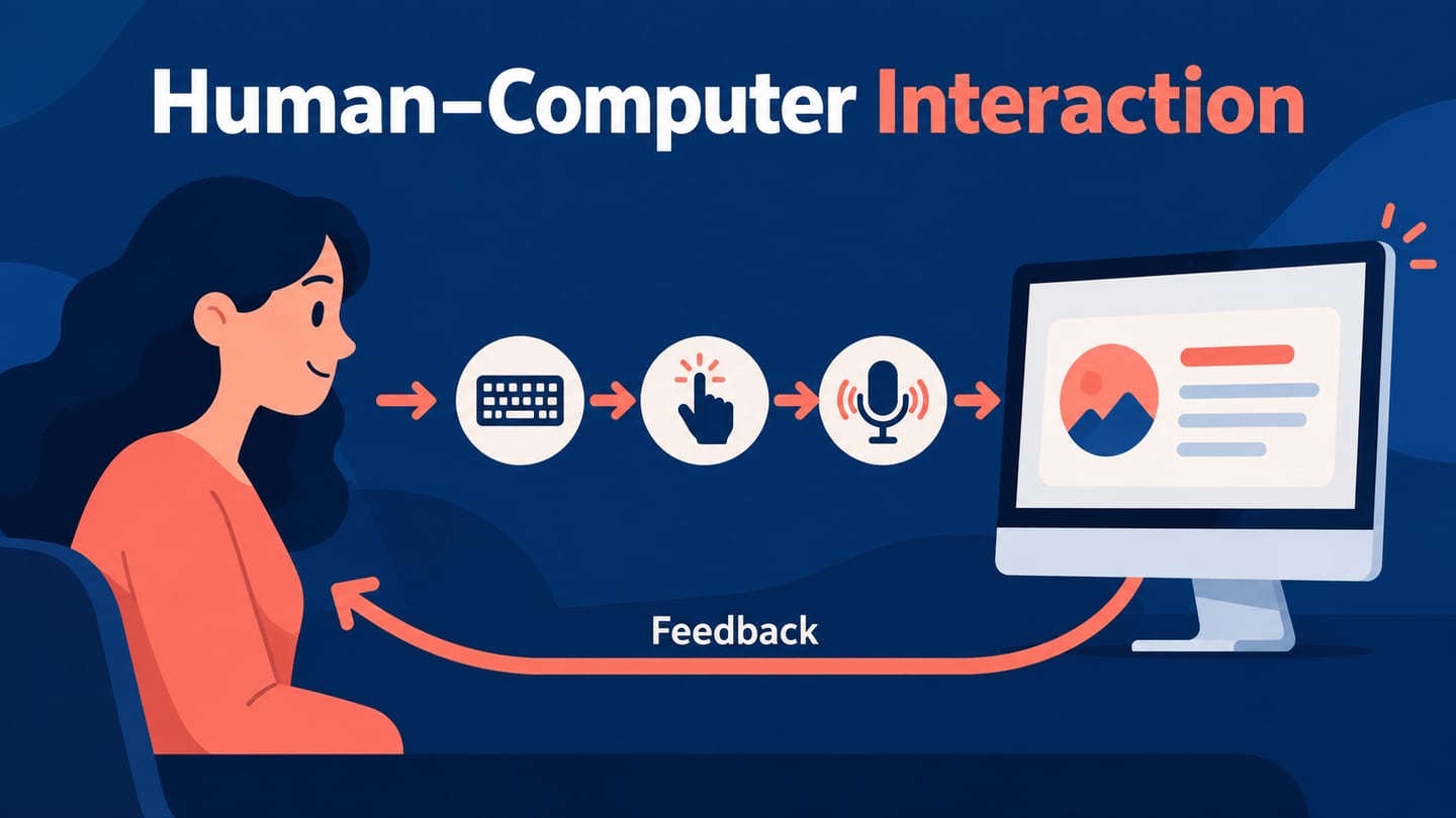 Keyboard, touch and voice inputs paired with feedback from a computer interface