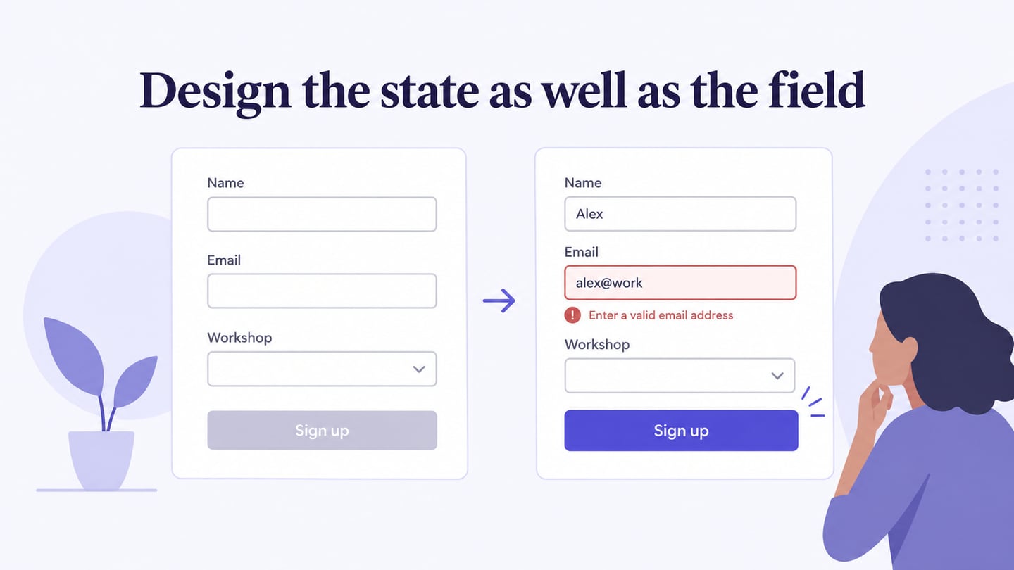 Design the state as well as the field editorial illustration