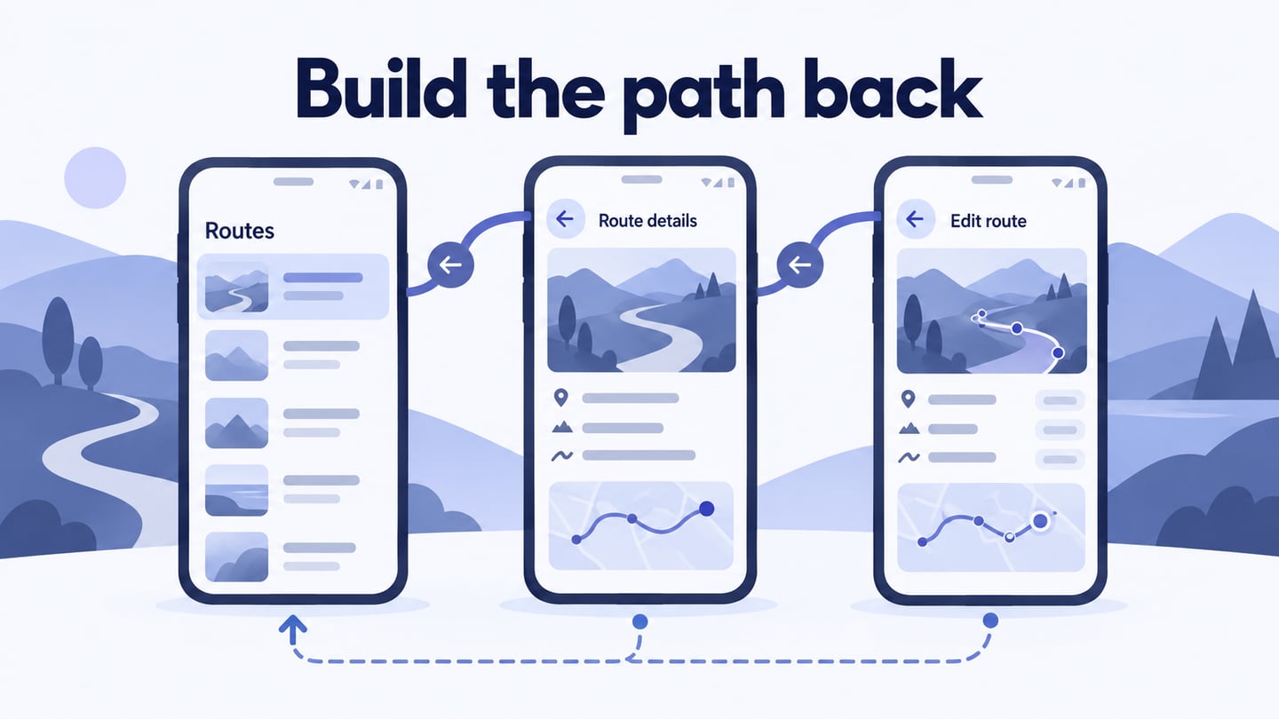 Build the path back editorial illustration