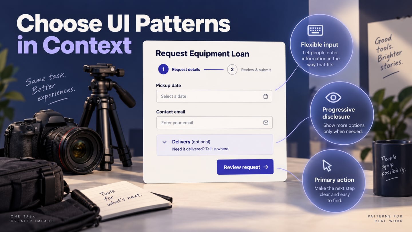 10 UI Design Patterns: When to Use Them and What to Check