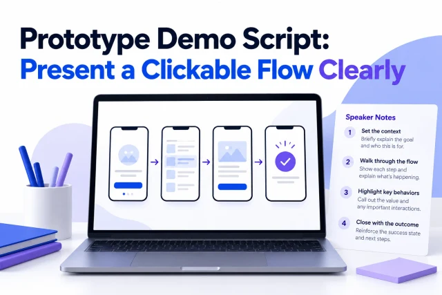 Prototype Demo Script: Present a Clickable Flow Clearly
